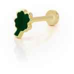 Yeşil Mine Yonca Model Tragus Piercing