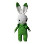 Yeşil Miniş Tavşan Uyku Arkadaşı Amigurumi Organik Oyuncak