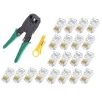 Yeşil Network Cat5 Cat6 Sıkma Pense + 20 Adet Cat5 Cat6 Jak