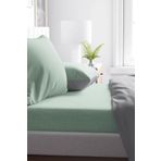 Yesil Pamuklu Tek Kisilik Lastikli Carsaf 100X200