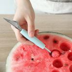 Yeşil Paslanmaz Çelik Meyve Oyma Bıçağı Kavun Kaşık Karpuz Sebze Dondurma Kazma Kepçe Dıy Soğuk Yemekler Tabağı Mutfak Gereçleri (Yurt Dışından) - Melon Scoops & Ballers - Renkli