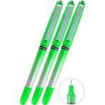 Yeşil Pilot Kalem 3 Adet Uniball Eye Needle 0.5 Mm İğne Uçlu Pilot Kalem Ub-185 S İğne Uçlu Likit Mürekkepli Jel Kalem