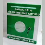 Yeşil Pleksi A-4 Ramak Kala Kutusu