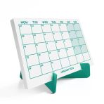 Yeşil Renkli Aylık Planlama 2027 Takvim, 2027 Masa Takvimi, Green Color Monthly Planner Calendar