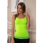 Yesil Seamless Dantelli Atlet