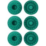 Yeşil, Silikon Mini Kek Muffin Kalıbı, 7X3 Cm, Bpa İçermez, Fırında Kullanılır, Makinede Yıkanabilir, 6 Adet