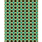 Yeşil-Siyah Kiremit Desenli Karton Duvar 1/50 3 Adet