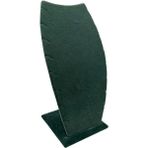 Yeşil Süet Kumaş 25/12 cm Kolye Zincirli Ayaklı Stand - Ahşap Rengi - Seçenek 1