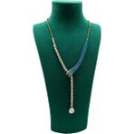 Yeşil Süet Kumaş Kolye Gerdanlık Zincir Takı Sergileme Mankeni 25/12 cm - Ahşap - Seçenek 1