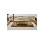 Yeşil Sümen Promosyon Bulut Krem Ve Gold Kişiye Özel Isimlikli Lüx Sümen Ve Makam Takımı