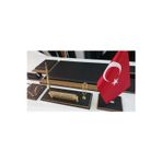 Yeşil Sümen Promosyon Siyah Ve Ahşap Desenli Kişiye Özel İsimlikli Sümen Takımı