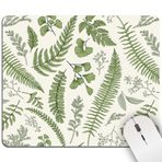 Yeşil Yaprak Mouse Pad, Vintage Okaliptüs Bitki Kare Bilgisayar Sevimli Fare Altlıkları Yıkanabilir Doğa Estetik Botanik Bitki Küçük Mouse Mat Kaymaz Oyun Ofis Kablosuz Fare Masası Aksesuarları