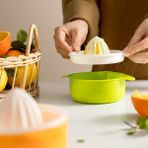 Yeşil Yüksek Kapasiteli Limon Sıkacakları Plastik Portakal Sıkacağı Taşınabilir Meyve Sıkacağı Makinesi Taze Meyve Suyu Meyve Manuel Mutfak Yeni Aksesuarları (Yurt Dışından) - Renkli