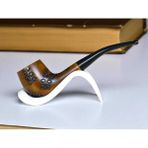 Yeşilimsi Ahşap Pipo | Ahlat Ağacı Pipo | Pearr Wood | Metal Filtreli | Pipo Sehpası Hediyeli