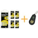 YesMed Duracell Activair 10 Numara Işitme Cihazı Pili (5 Paket x 6 Adet = 30 Adet Pil) + Hediye Işitme Cihazı Pil Ölçer, Yesmed