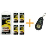 YesMed Duracell Activair 312 Numara Işitme Cihazı Pili (5 Paket x 6 Adet = 30 Adet Pil) + Hediye Işitme Cihazı Pil Ölçer, Yesmed