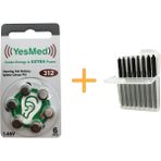 Yesmed Extra Power 312 Numara Işitme Cihazı Pili (1 Paket = 6 Adet Pil + Işitme Cihazı Filtresi Şeffaf Paket