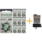 Yesmed Extra Power 312 Numara Işitme Cihazı Pili 10 Paket x 6 Adet 60 Adet Pil + Yesmed Waxstop Filtre