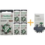 Yesmed Extra Power 312 Numara Işitme Cihazı Pili (5 Paket x 6 Adet = 30 Adet Pil) + Yesmed Prowax Filtre