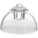 YesMed Oticon Minifit Bass 10 mm Double Vent Dome, Işitme Cihazı 2 Delikli Dom/kubbe (1 Paket=10 Adet) - Şeffaf
