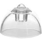 YesMed Oticon Minifit Bass 8 mm Double Vent Dome, Işitme Cihazı 2 Delikli Dom/kubbe (1 Paket=10 Adet) - Şeffaf