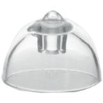 YesMed Oticon Minifit Bass 8 mm Single Vent Dome, Işitme Cihazı 1 Delikli Dom/kubbe (1 Paket=10 Adet) - Şeffaf