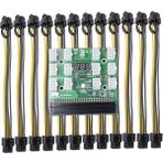 Yesper Hp Psu Gpu 6 Pin Madencilik Güç DPS-1200FB 12 Bağlantı Noktaları Breakout Kablo Kurulu + 20 cm Kablo (Yurt Dışından)