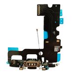 YESUN iPhone 7 için USB Şarj Esnek Kablo Şarj Konektörü Kulaklık Yuvası Jak Fiş Portu (Siyah)