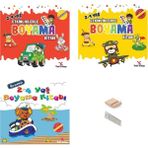 Yeti Kitap 2- 4 Yaş Etkinlikli Boyama Kitabı -3 Kitap+Tablet Standı+Okuma Ayracı