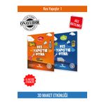 yeti kitap Kes, Yapıştır, Oyna – Eğlenceli Aktivite Seti ,Maket Etkinlikleri (2 Kitap)