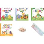 yeti kitap Minnak Serisi - Türkçe -İngilizce QR Seslendirmeli Bebek Kitapları +Tablet Standı+Okuma Takip Ayracı