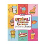yeti kitap Sevimli Yiyecekler İçecekler Boyama Kitabı