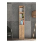 YETİ MOBİLYA Flat30 Kitaplık 1 Kapaklı Kütüphane Çok Amaçlı Dolap Çam