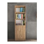 YETİ MOBİLYA Flat56 Kitaplık 2 Kapaklı Kütüphane Çok Amaçlı Dolap Çam