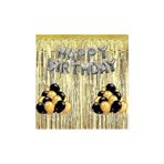 Yetişkin Doğum Günü Seti Happy Bırthday - Balon Ve Perdeli