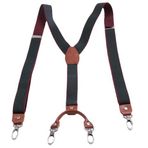 Yetişkin tığ tarzı 2.5cm jartiyer klip jartiyer elastik renk çizgili her şey takım elbise kot şort jartiyer, Yeşil, One Size