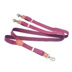Yetişkin üçlü klip Y-toka jartiyer unisex hepsi bir arada gömlek resmi elbise elastik elastik pantolon jartiyer, Bronz Kanca - Şarap Kırmızısı, One Size