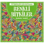Yetişkinler İçin Boyama Renkli Bitkiler-Dokuz Yayınları