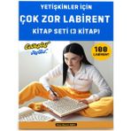 Yetişkinler İçin Çok Zor Labirent Bulmaca Kitap Seti (3 Kitap 100 Labirent Cevaplarıyla)