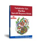 Yetişkinlere Harika Boyama Sayfaları Kitabı Enine Boyuna Eğitim