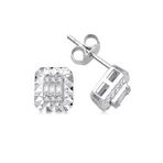 Yetkin Diamond 0.12 Karat Pırlanta Baget Küpe