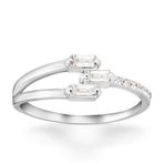 Yetkin Diamond 0.25 Karat Pırlanta Baget Yüzük
