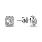 Yetkin Diamond 0.30 Karat Pırlanta Baget Küpe