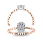 Yetkin Diamond 0.30 Karat Pırlanta Baget Yüzük