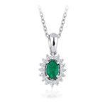 Yetkin Diamond 0.40 Karat Pırlanta Zümrüt Kolye