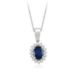 Yetkin Diamond 0.70 Karat Pırlanta Safir Kolye