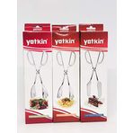 Yetkin Lüx Çelik Pasta-Salata-Makarna Maşa Takımı 3 lü eko Set 25 cm