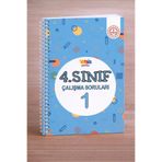 Yetsis Yayınları İlkokul 4. Sınıf Çalışma Soruları 1. Kitap - MEB Birebir Basım renkli baskılı spiral ciltli