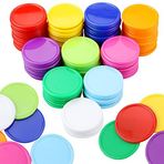 YEXPRESS 500 Adet Plastik Poker Çipleri, Poker Kart Oyunu Cipsleri Toplu, Matematik Sayma Öğrenmek için Sayma Diskleri İşaretleyicileri, Oyun Oynama, 37 mm/10 Renk