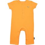 Yeyyu Pamuklu Kısa Kol Bebek Tulum Kumquat - Koyu Sarı - 9 - 12 Ay